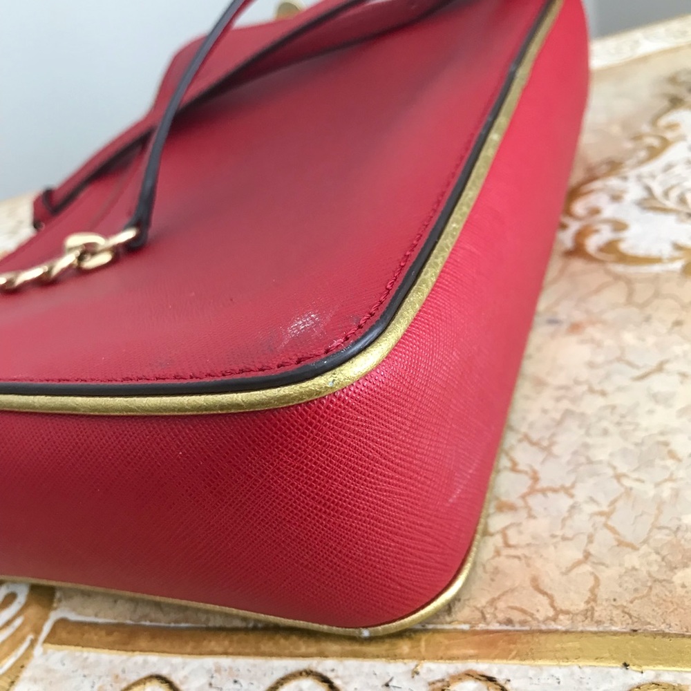 Mk Red Crossbody Bag Gem
